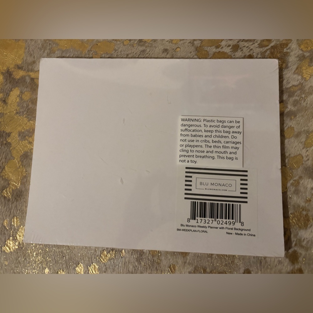 Blue Monaco weekly planner brand new - Picture 2 of 2